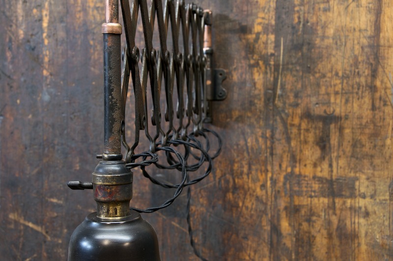 Vintage Industrial Accordion Wall Lamp : Factory 20