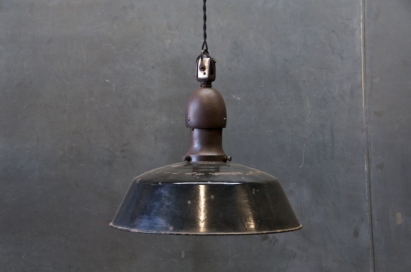 Cast Iron Black Porcelain Pendant Lamp Factory 20