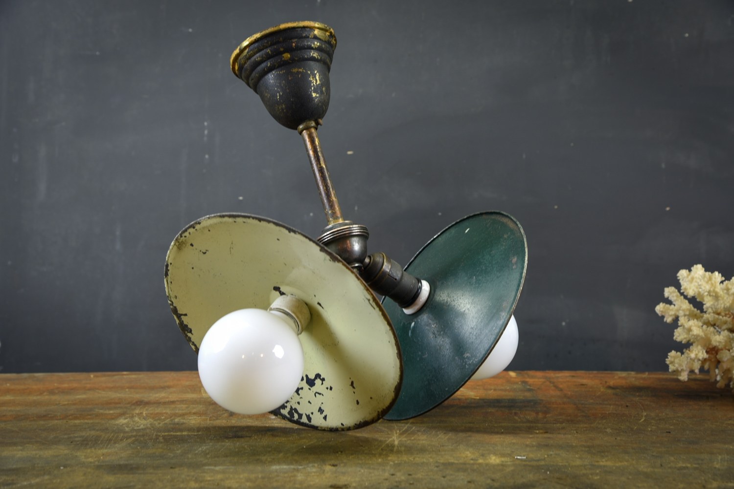 Chauffage Vintage SAUTER - Soucoupe électrique En Acier - Marron